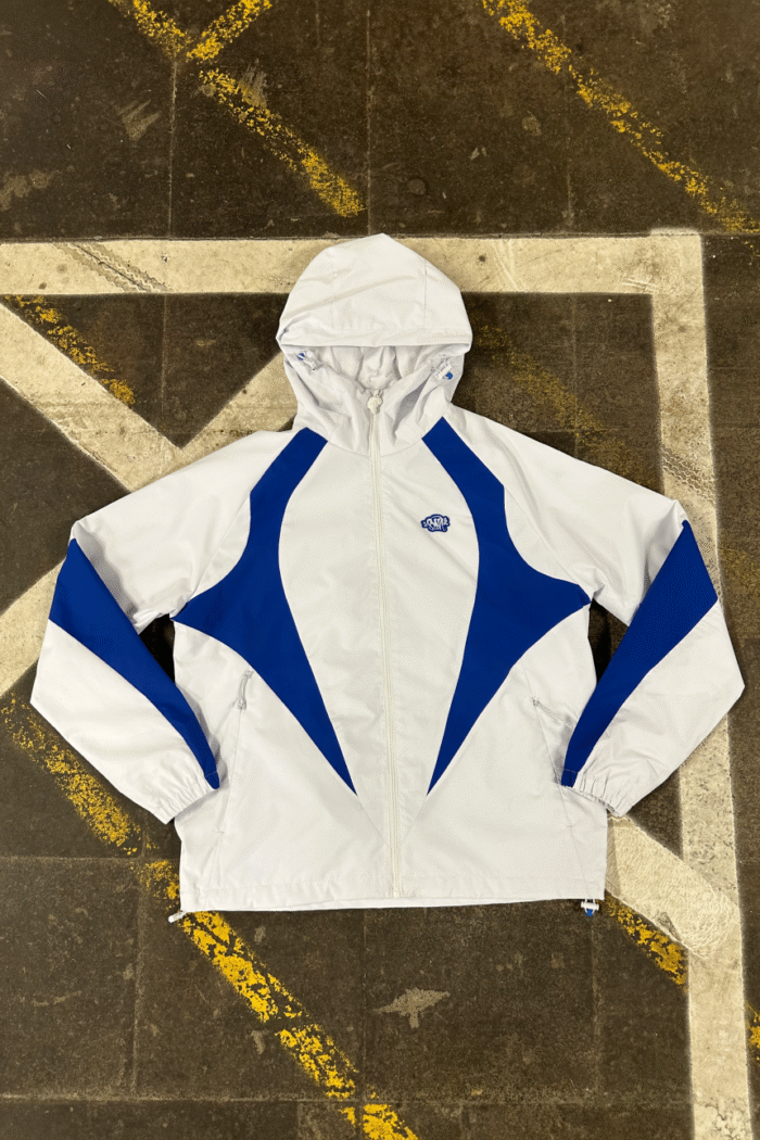 VORTEX WOVEN JACKET – WHITE/BLUE
